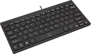 SR Mini Keyboard Wired Thin Light 78 Keys USB Multimedia Small for Pc - Picture 1 of 4