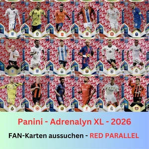 Panini FIFA 365 Adrenalyn XL 2026 - ROJO PARALELO - FAN Seleccionar favorito en ROJO - Imagen 1 de 78
