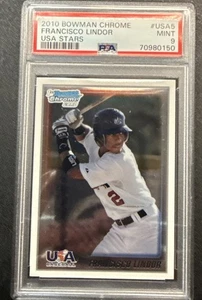 2010 Bowman Chrome USA Baseball Stars #USA5 Francisco Lindor ROOKIE RC PSA 9 - Bild 1 von 2