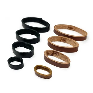 Leather Watch Strap Keeper Loop Retaining Ring Hoop Black Brown Watch Repairs - Picture 1 of 6