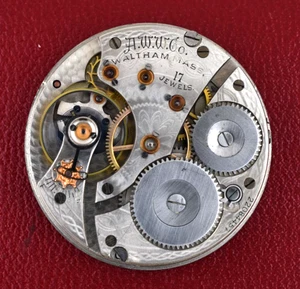 Waltham 16s 17J Pocket Watch Movement RUNS Hunter Model - Picture 1 of 3