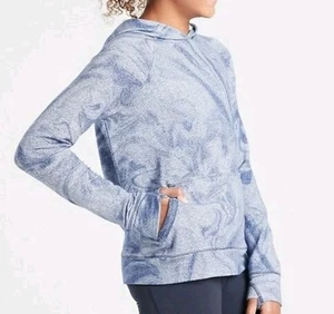 Athleta Girl Blue In Your Element 2.0 Hooded Sweatshirt Girl's Size S 7 - Picture 1 of 15