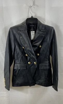 Jaqueta preta Love Token - Tamanho XS - Imagem 1 de 4