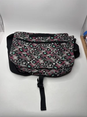 Mochila YakPak vintage multicolorida com estampa de chita - Imagem 1 de 4