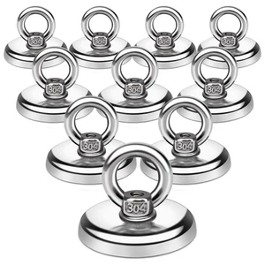 Magnethaken, 100 LB (45KG) Schwerlast Magnete mit Senkloch Augbolzen... - Bild 1 von 7