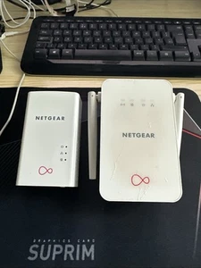 Netgear / Virgin PLW1000 Powerline Adapters 1000 Mbps - Afbeelding 1 van 4