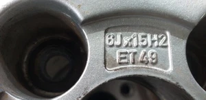 6JX15H2 ET49 cerchio per OPEL CORSA C 1.7 DTI (F08 F68) 2003 332280 - Picture 1 of 3