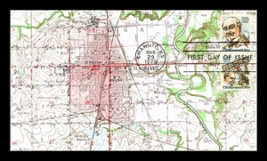 US COVER OCTAVE CHANUTE AVIATION PIONEER AIR MAIL FDC COMBO KMC VENTURE - Bild 1 von 2