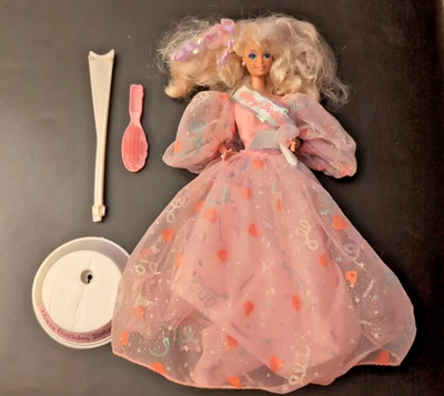 Muñeca Barbie Feliz Cumpleaños 1990 Vintage #7913 Mattel Vestido Original Foto 1 de 4