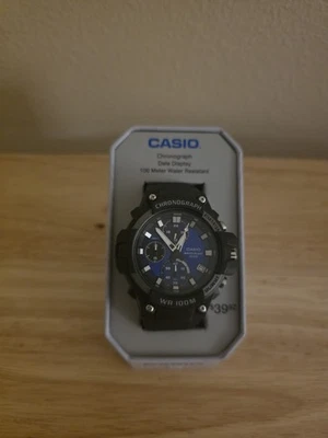 Casio MCW110H-2A2TN Men’s Chronograph Quartz Watch Black Resin 51mm WR100M-NEW - Image 1 of 4