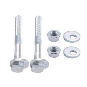 Camber Nut Bolts Car Maintenance 2 Piece Set Easy Installation Metal Material - Picture 1 of 7