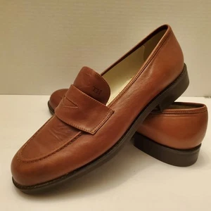 Tommy Hilfiger Mujer Penny Mocasines Cuero Marrón Hecho en Italia Talla 11 M - Imagen 1 de 17