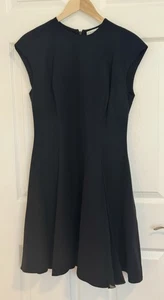 Christian Dior Sleeveless Fit and Flare wool/silk dress with inverted silk pleat - Picture 1 of 6