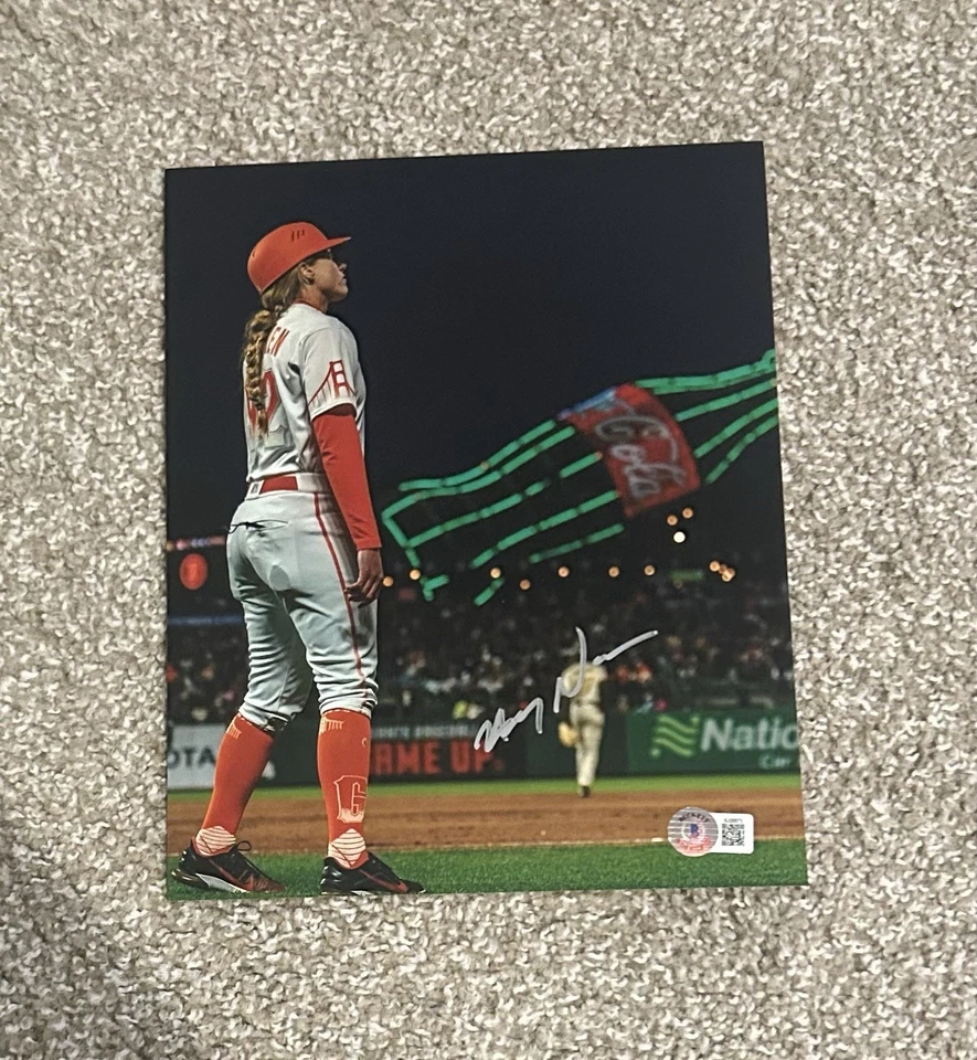 Foto autografiada firmada por ALYSSA NAKKEN 8x10 GIGANTES DE SAN FRANCISCO BAS BECKETT Foto 1 de 1