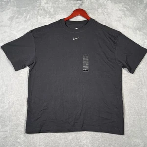 Nike Shirt Womens Small Black The Nike Tee Oversized Fit Swoosh DX7910-010 - Picture 1 of 9