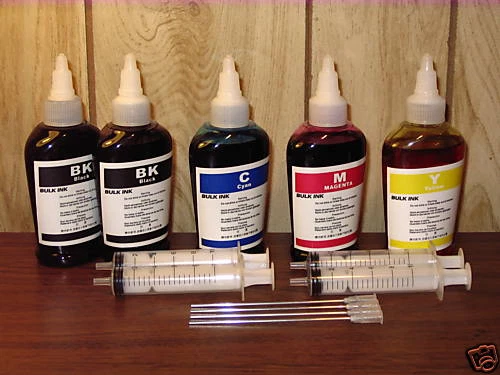Bulk 500ml refill ink for HP inkjet printer 4 colors - Image 1 of 1