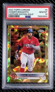 Xander Bogaerts - 2022 Topps Chrome Sapphire #8 Gold Refractor #24/50 - PSA 10 - Bild 1 von 3