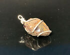 Raw Tiger Eye Stone Necklace, September Birthstone, Genuine Gemstone Nugget Pend