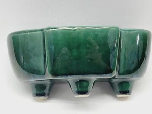 Vintage Footed Planter Green #402 USA 7.5” - Picture 1 of 15