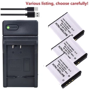 Batería o cargador para Pentax D-LI68 D-LI122 Optio VS20 Optio Q7 Q10 Q-S1 V10 - Imagen 1 de 47