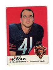 1969 Topps #26 Brian Bryon Bryan Piccolo Rookie Card Poor Condition
