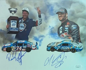 Randy Lajoie/Corey Lajoie Signed 8x10 Photo Edit Autographed JSA COA Nascar - Picture 1 of 1