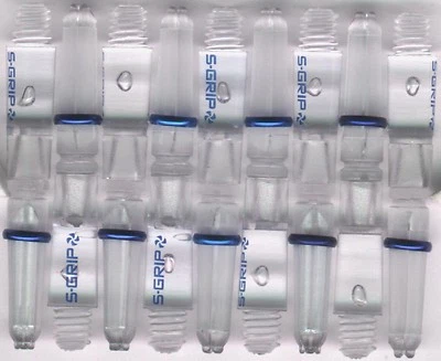 1.5in 2ba Clear HARROWS SUPERGRIP Spinning Nylon Dart Shafts: 3 per set