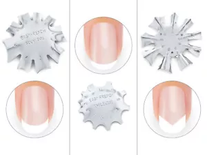 Easy French Smile Cut Set Nail Art Schablone Edge Trimmer Cutter Acryl Modellage - Bild 1 von 17