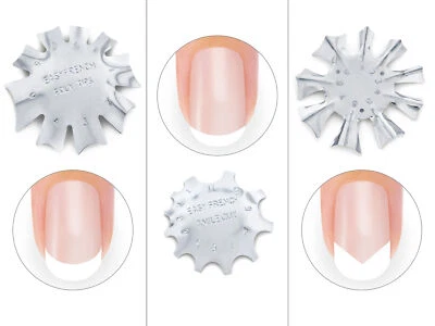Easy French Smile Cut Set Nail Art Schablone Edge Trimmer Cutter Acryl Modellage
