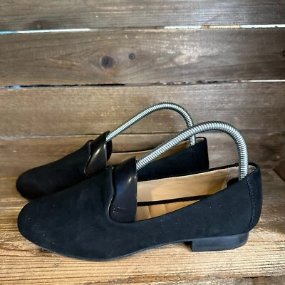 Womens Me Too Yalec Black Suede Casual Comfort Slip On Loafers Size 7.5 M - Image 1 of 4