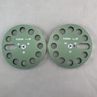 🏅 1 Pair Aluminum FOSTEX Green 7 1/4'' Take Up Reel For Open Reel Tape Recorder