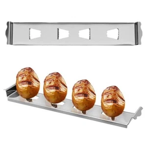 Kartoffehalter Gemüsehalter für Gas und Kohle Grill Edelstahl Yourkon - Bild 1 von 9
