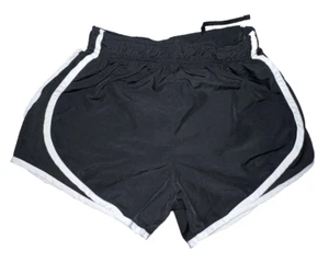 Nike Girls' Black 2 White Stripes Shorts Size Extra Small Girls Juniors - Picture 1 of 7