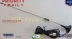 Dual Band 9dBi TNC MALE GSM GPRS HIGH Gain Signal Booster Antenna RG174 9' Cable - Picture 1 of 2