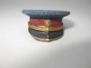 WW1 MINIATURE ENGLISH BRITISH A FORCE OFFICER HAT CAP KEPI PATRIOTIC LEAD HELMET - Picture 1 of 5
