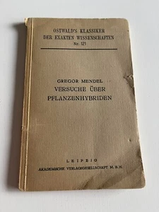 Experiments In Plant Hybrids Gregor Mendel 1940 Paperback in German - Picture 1 of 8