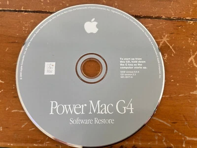 2000 Macintosh Power Mac G4 OS 9 9.0.4 Software Restore CD-ROM Disc CD - Image 1 of 4