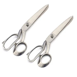 2 FORBICI PER RIVESTIMENTO SU MISURA ACCIAIO INOX RESISTENTE 14" Tasie Utlity Argento - Foto 1 di 6