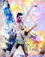 Freddie Mercury Art Print, Queen Canvas, Freddie Mercury Poster