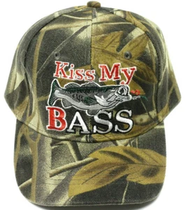 "KISS MY BASS" Mütze/Mütze BESTICKT CAMOFLAUGE *kostenloser Versand* - Bild 1 von 1