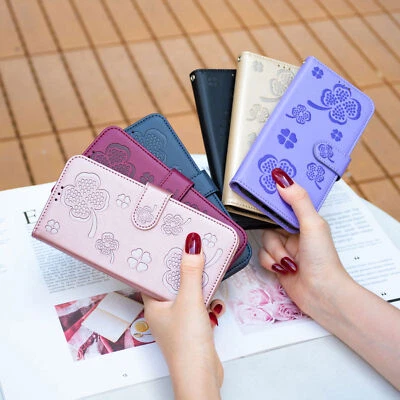 Leaf Leather Wallet Phone Case For Motorola G24 G04 G34 G84 X40 Pro G73 E13 G73 - Image 1 of 4