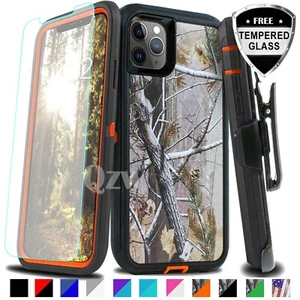 For iPhone 6 7 8 Plus X XR XS 11 12 Mini Pro Max Shockproof Defender Rugged Case - Picture 1 of 17