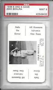 1936 S&S Zeke Bonura PSA 9 White Sox 1 941 - Picture 1 of 1