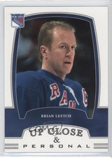 2002-03 ITG Be A Player First Edition Up Close & Personal Brian Leetch #308 HOF