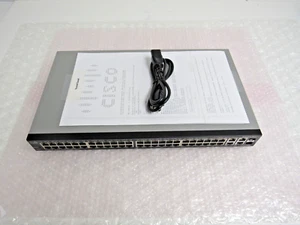 CISCO SF300-48 48-PORT 10/100 MANAGED SWITCH TESTED SEE PHOTOS 21-4 - Picture 1 of 15
