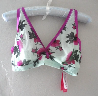 Cosabella  bra SMALL  Soire Confidence Curvy bralette floral Lagoon Mint NWT - Image 1 of 4