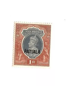 India Patiala 1941 1 rupia Jorge VI como nuevo - Imagen 1 de 1