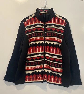 NWT LRL Ralph Lauren Active Womens Fleece Knit Jacket Full Zip Size 2X (B) - Image 1 of 3