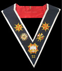 Masonic Regalia Rose Croix Masonic Rose Croix 32Nd Degree Embroidered Collar