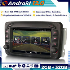 Produktbild - DAB+ Android 12 Autoradio GPS CarPlay DSP OBD Mercedes G/C Klasse CLK Viano Vito